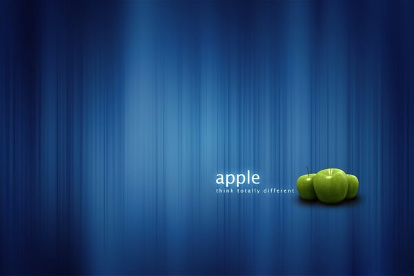 Logotipo de manzana verde con luz de fondo