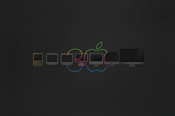 Imagen de la efolución de la técnica Apple