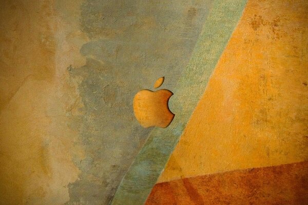 Abbildung mit dem Apple-Emblem in Herbstfarben