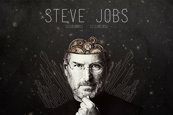 Geniusz Steve Jobs portret