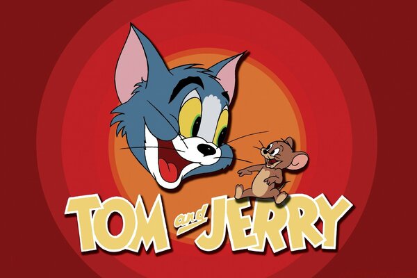 Ein freundlicher Cartoon über eine Katze und eine Maus