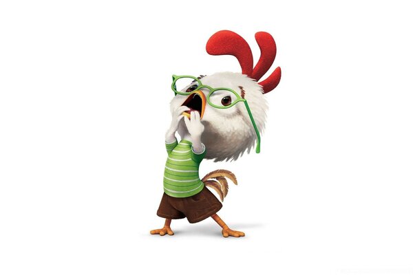 Poulet zauchka effrayé par les contrôles