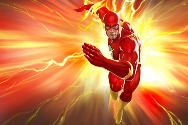 Cartoon illustration of energy flame