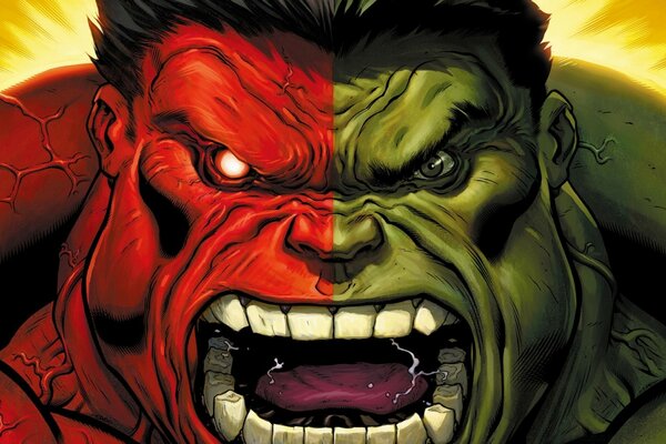 O terrível Hulk Dos Desenhos Animados Da Marvel