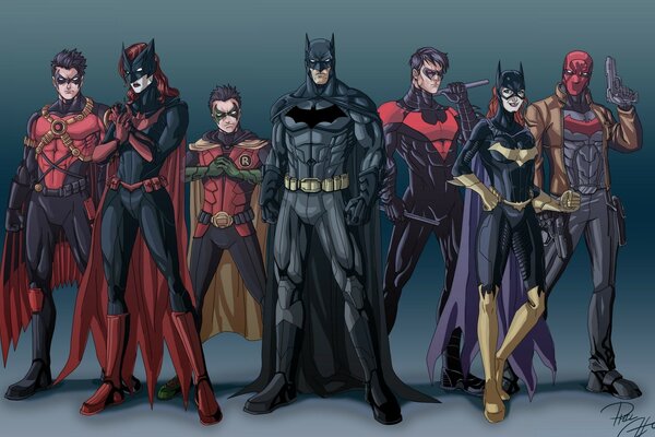 Stylish heroes of Marvel s works