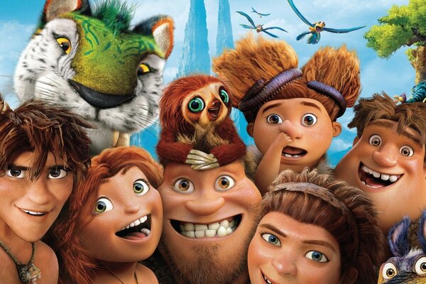 Fondos de pantalla de dibujos animados. Niños y sonrisas