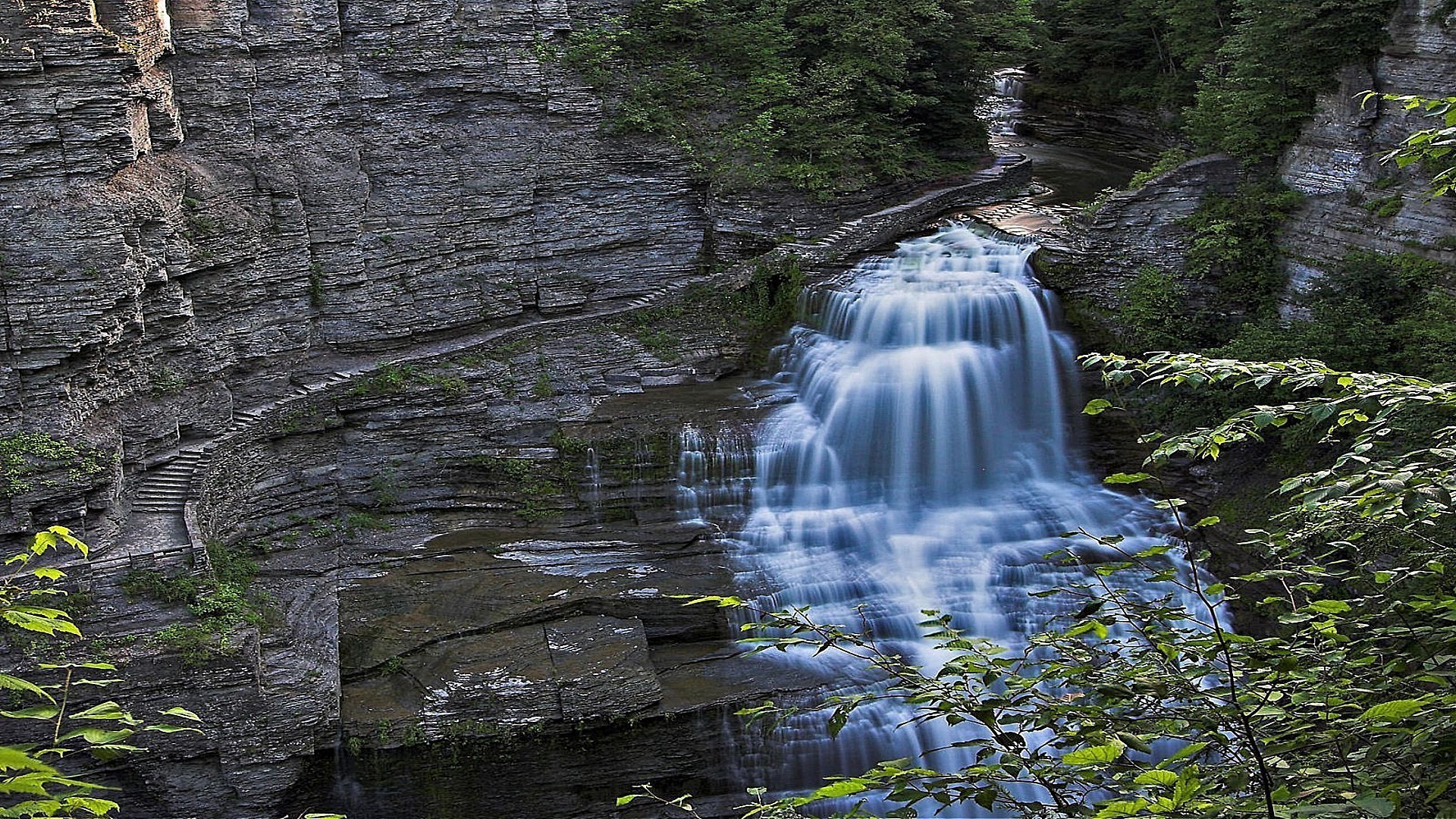 rivers ponds and streams water waterfall river nature stream rock wood landscape travel outdoors mountain stone flow tree park cascade fall creek scenic