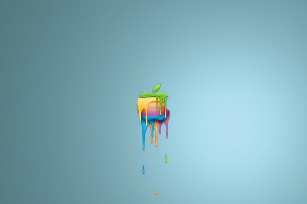 Colorful, summer design on a sky background for mac