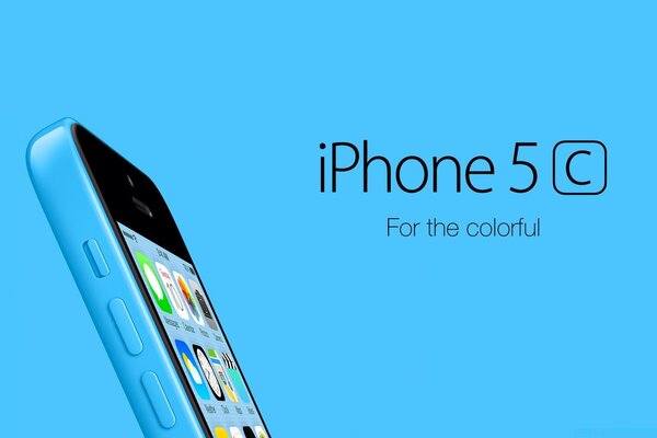 İphone 5c mavi için renkli