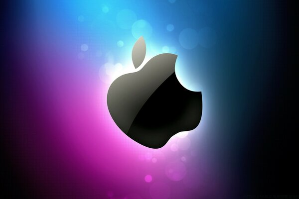 Logotipo de maçã brilhante para desktop