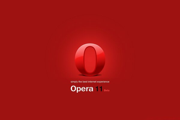 Sfondo rosso lable Opera