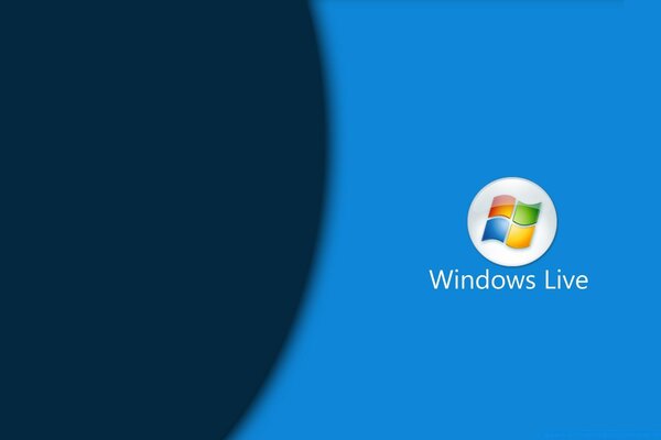 Windows Logo auf blauem Hintergrund