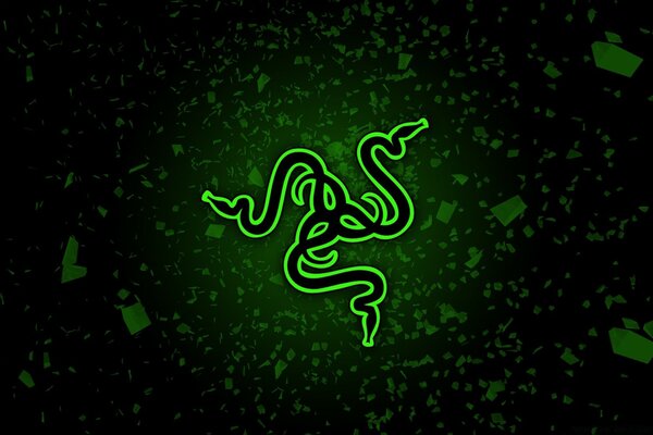 Diseño de serpiente verde oscuro