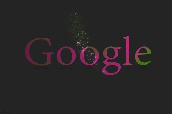 Google graphic lettering on a uniform background