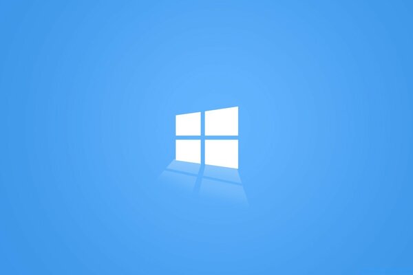 Logotipo do windows em fundo azul