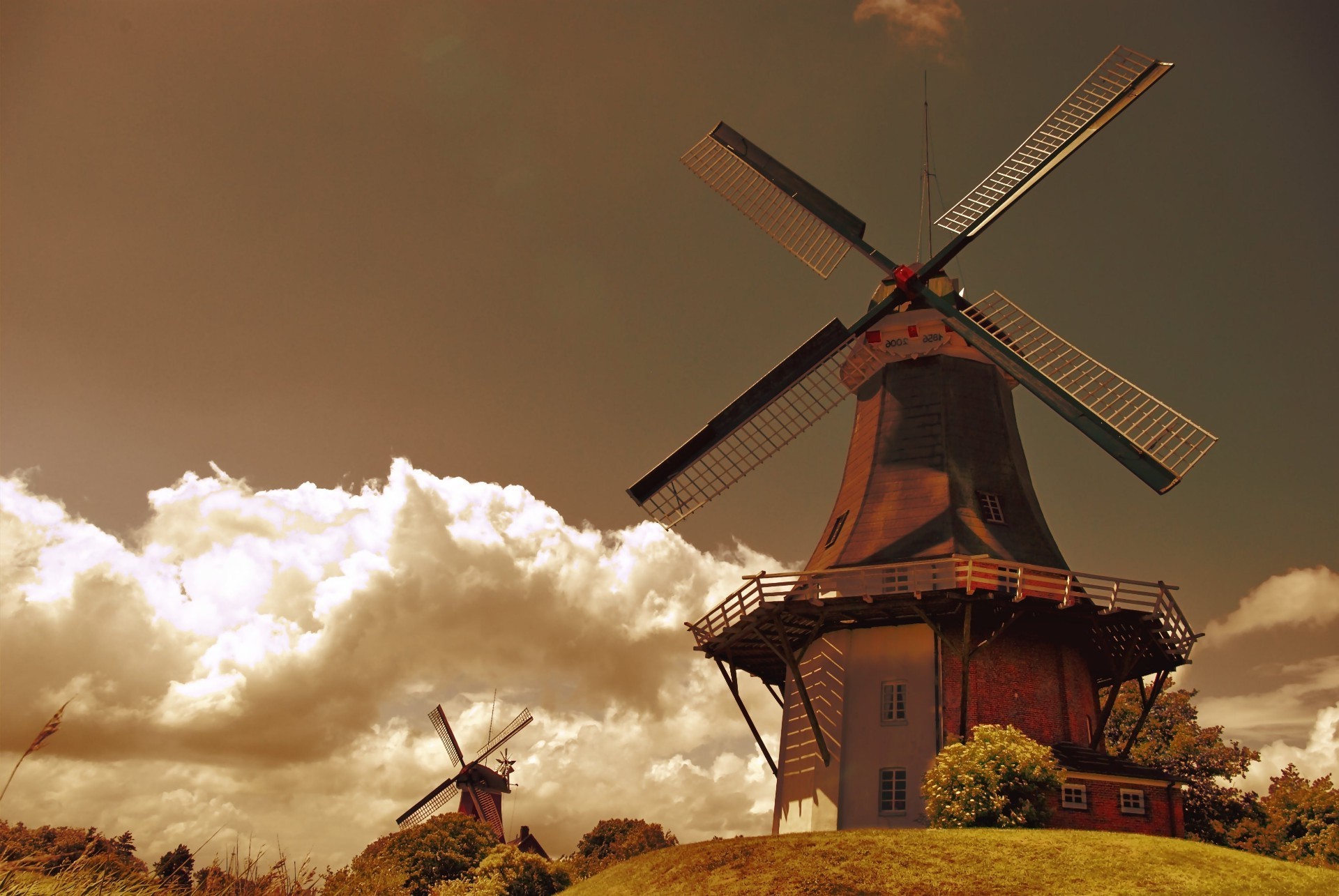 landscapes windmill wind sunset landscape grinder sky travel farm energy outdoors dawn architecture nature cloud sun evening power environment