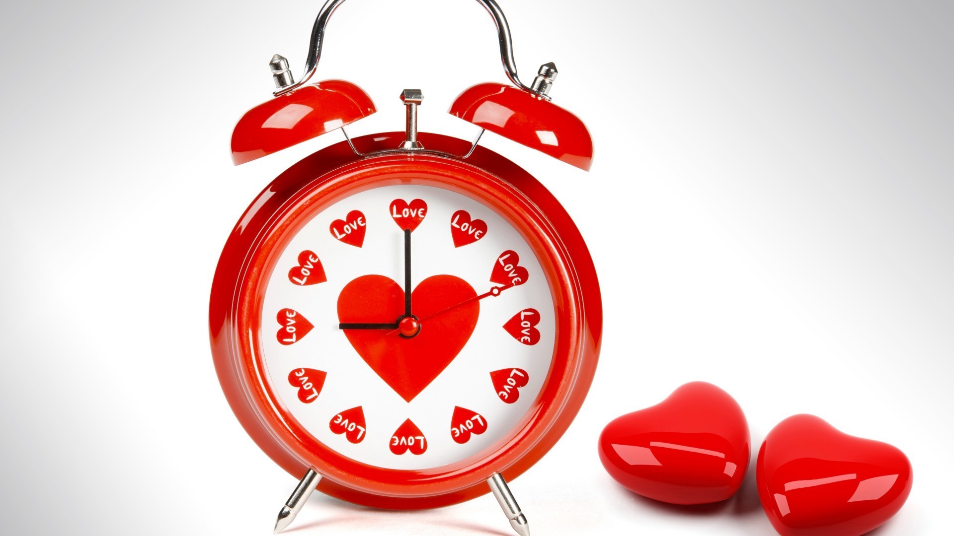 corazones reloj tiempo alarma reloj fecha límite temporizador cuenta atrás minuto recordatorio campana cantidad