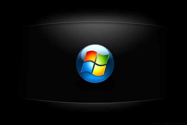 Дизайн Windows на чорному тлі