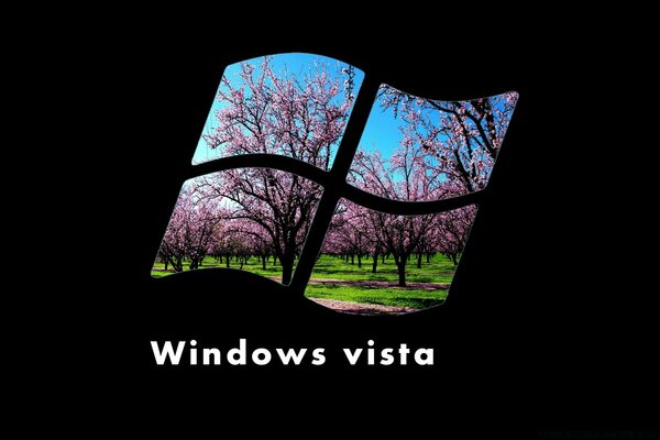 Flor de cerezo en el logotipo de Windows