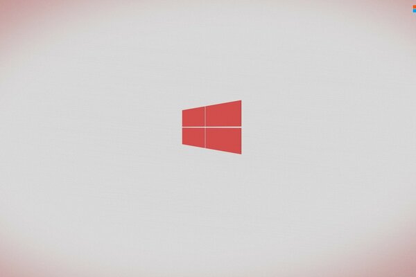 Czerwona ikona Windows na jasnym tle