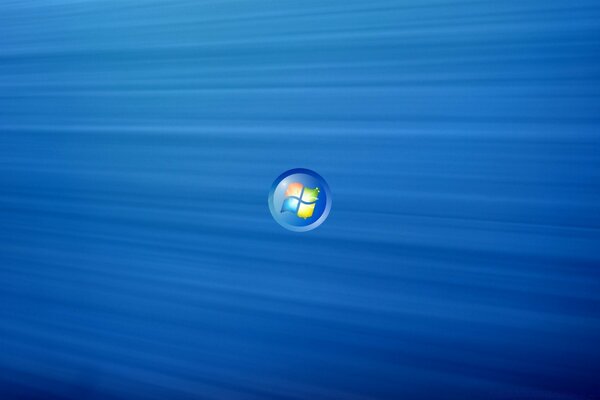 Logo di windows e riflessione dell acqua