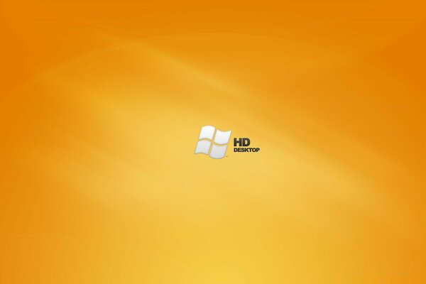 Hd Orange Desktop-Perspektive