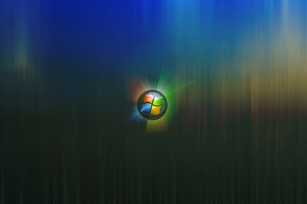 Icona di Windows su sfondo sfocato