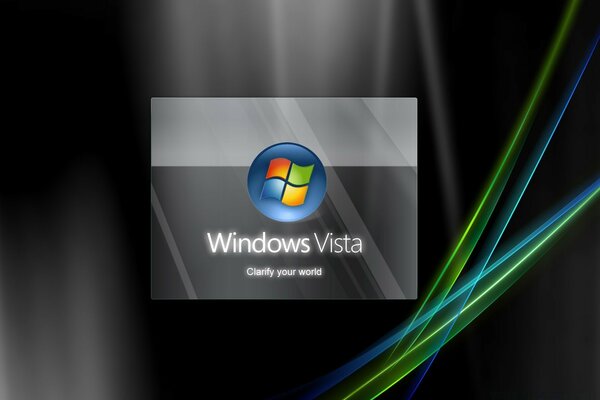Futuristisches Bild für das neue Windows vista