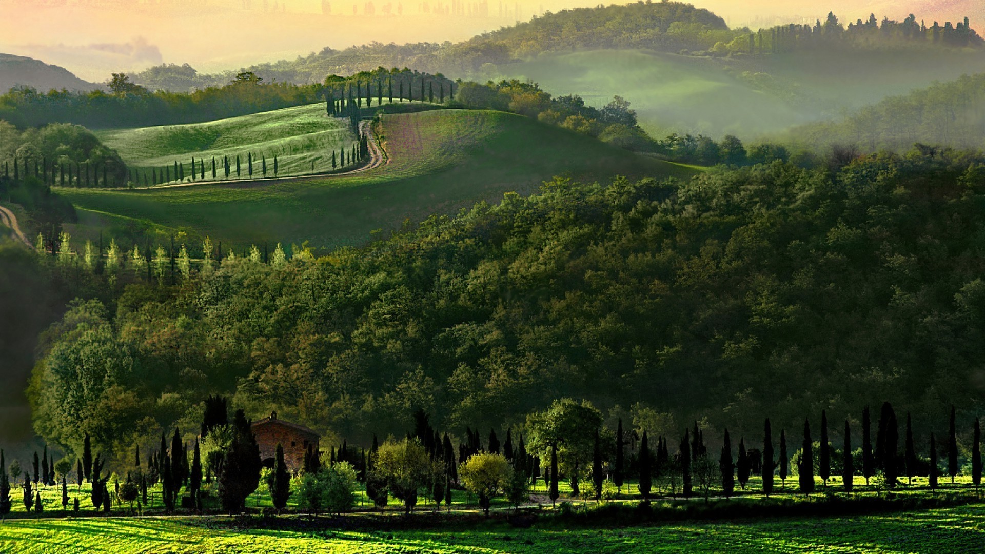 landschaft baum landschaft gras natur landwirtschaft im freien landschaft reisen holz feld himmel sommer heuhaufen des ländlichen bauernhof dämmerung