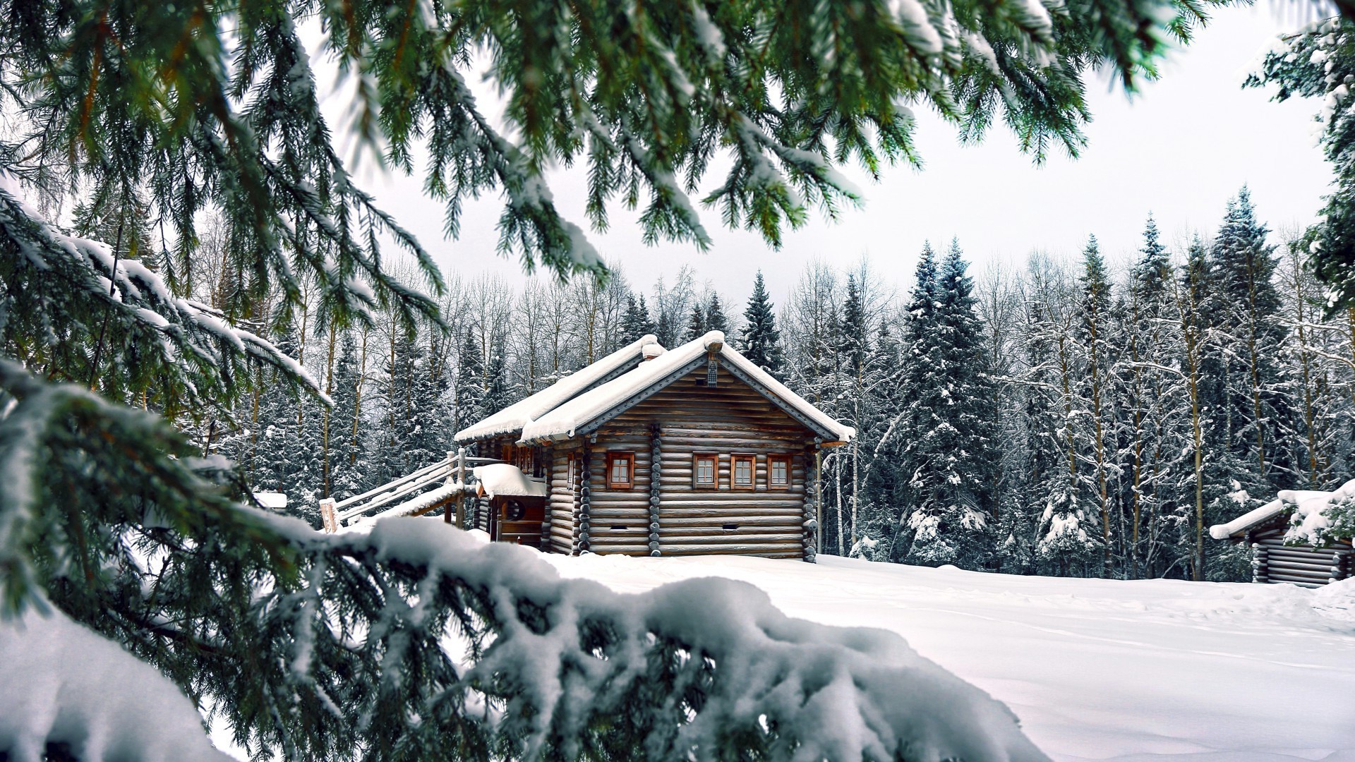 winter snow wood tree cold resort evergreen frozen frost fir season ice scenic pine hut chalet landscape house mountain