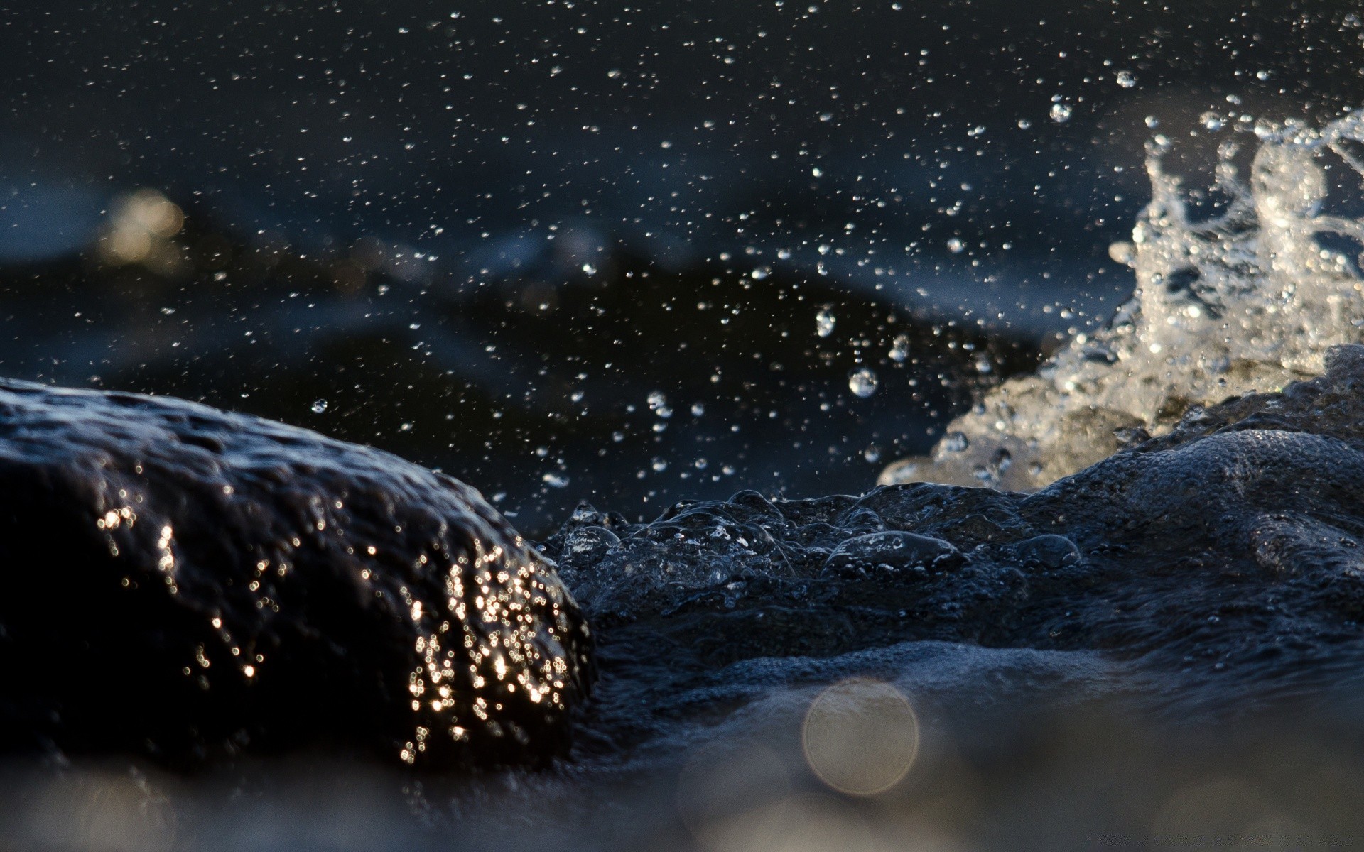 gotas y agua agua luna astronomía naturaleza