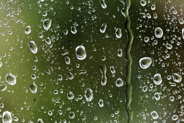 Makrofoto von Wassertropfen