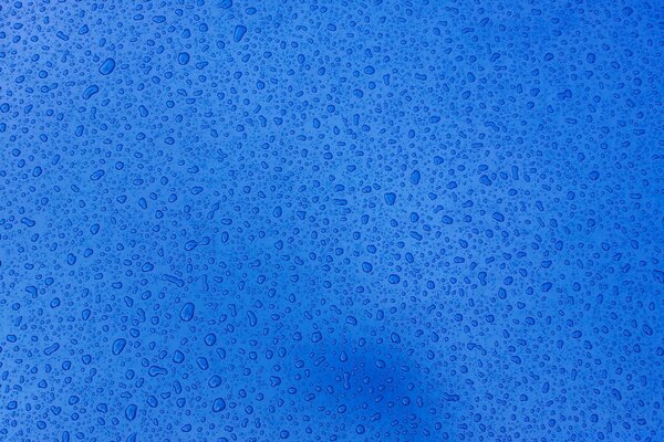 Blue background with droplet elements