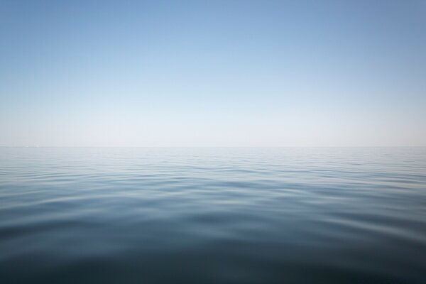 Morning landscape of a clear lake