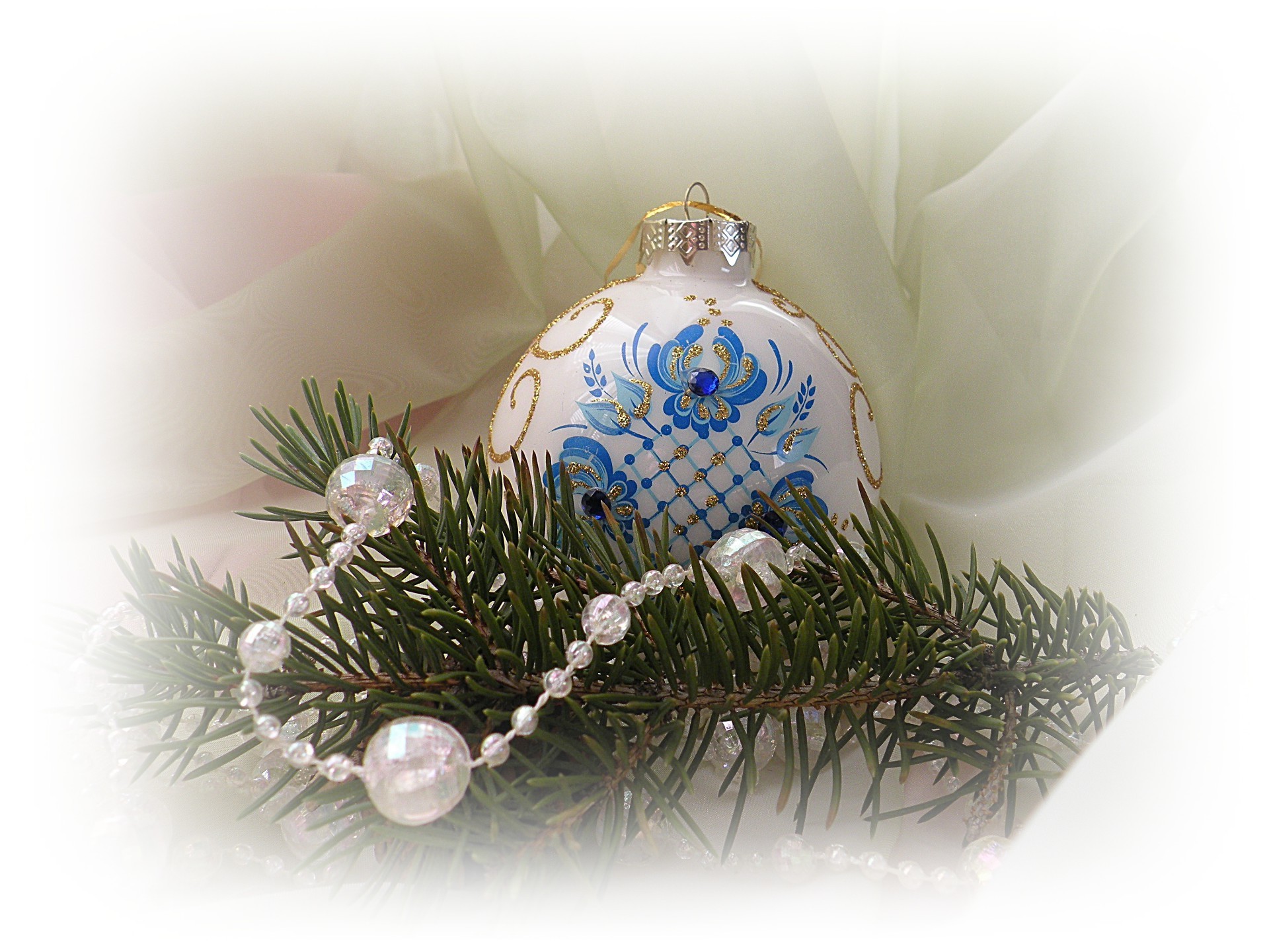 nouvel an noël hiver décoration pin boule vacances merry bracelet sapin brille arbre sphère fleuri evergreen fil briller traditionnel épinette or carte