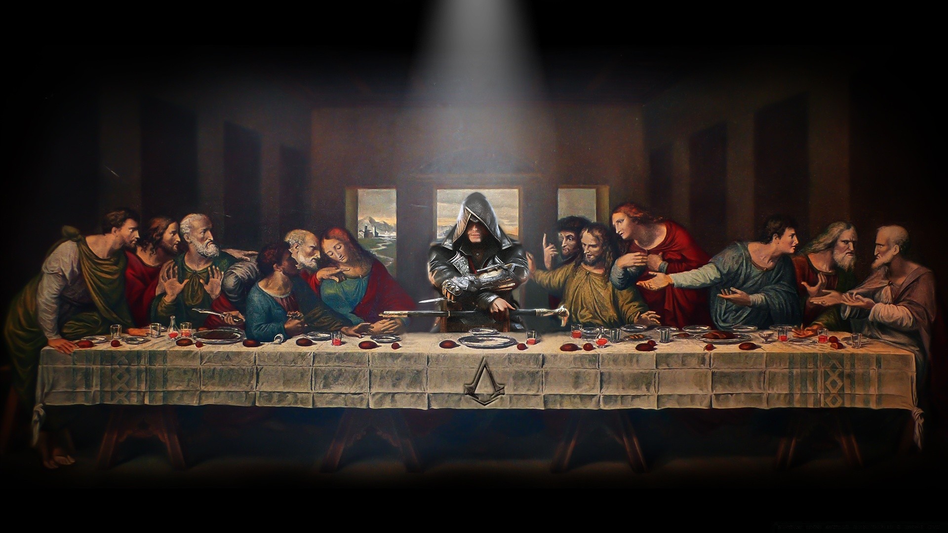 assassin s creed grupo música desempenho quarto mulher adulto mobília festival vestir lazer muitos músico homem cantor teatro criança religião