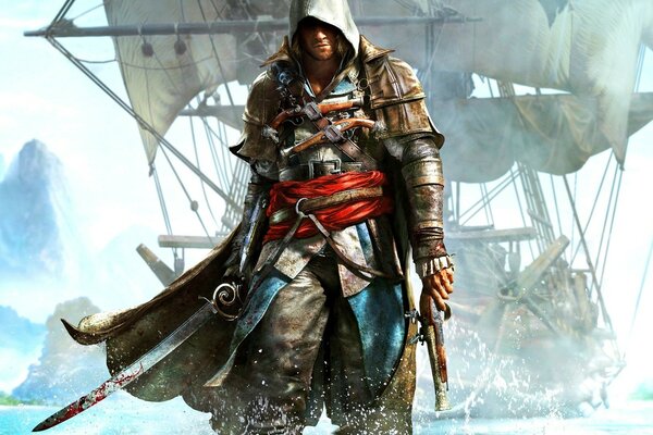 Parte de la serie assassin s creed en un entorno pirata