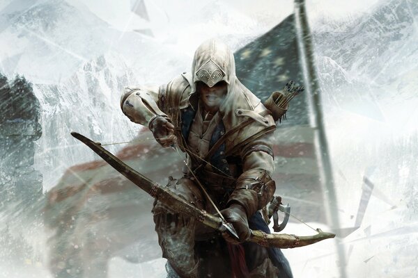 Assassin s creed in the snow in winter