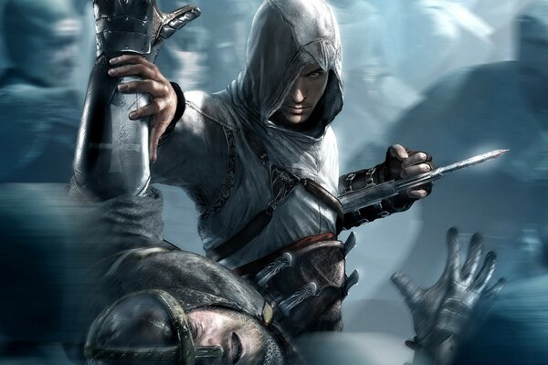 Assassin s creed pericoloso con la pistola in mano