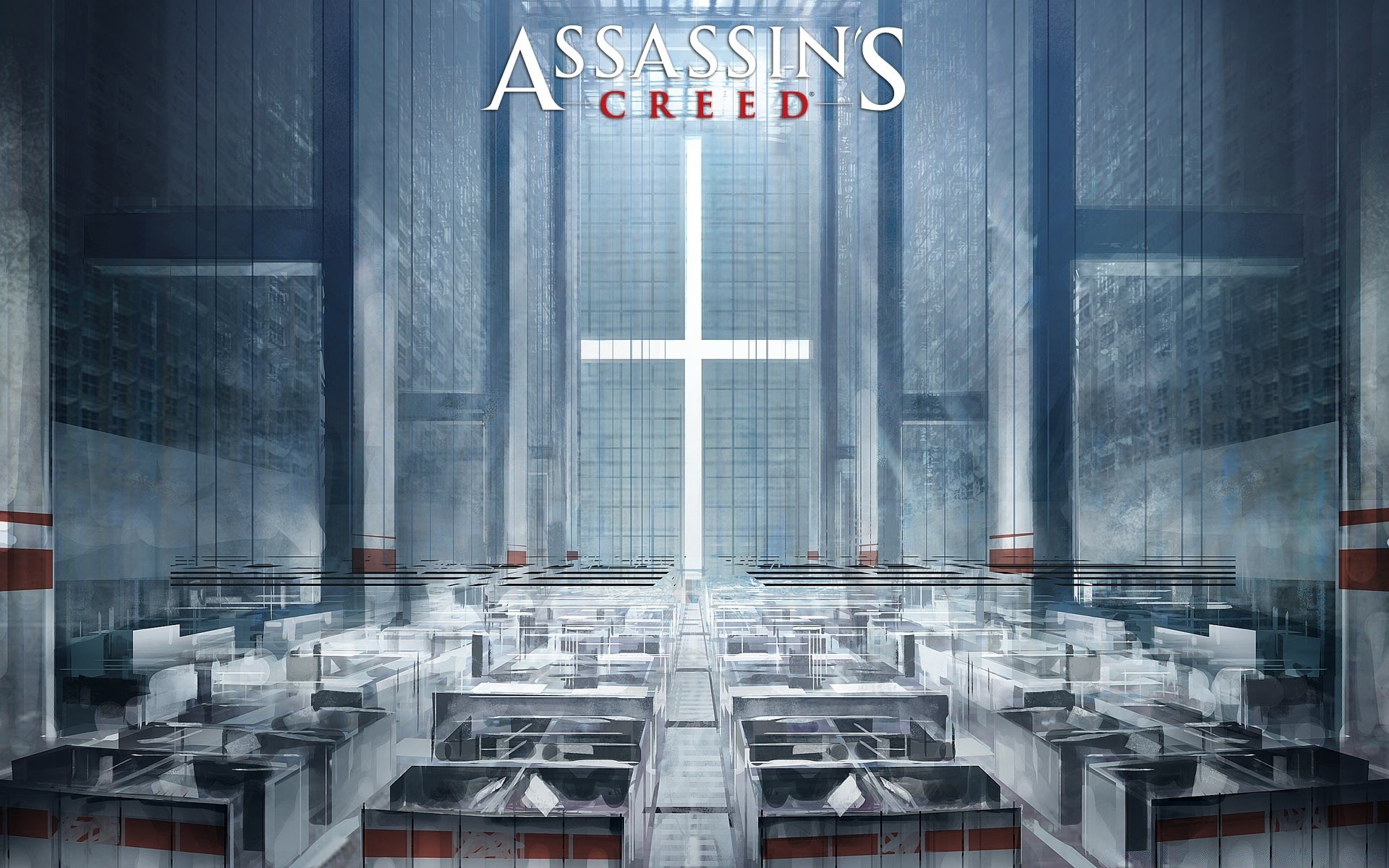 assassin s creed indoors architecture horizontal window modern absence glass outdoors business city