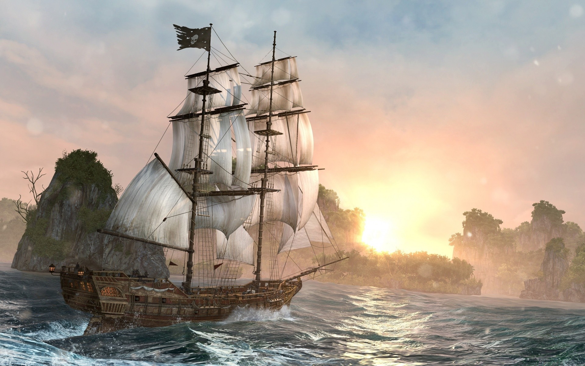 assassin s creed watercraft water sailboat ship ocean sail sea transportation system boat nautical travel navy vehicle wind navigation yacht schooner