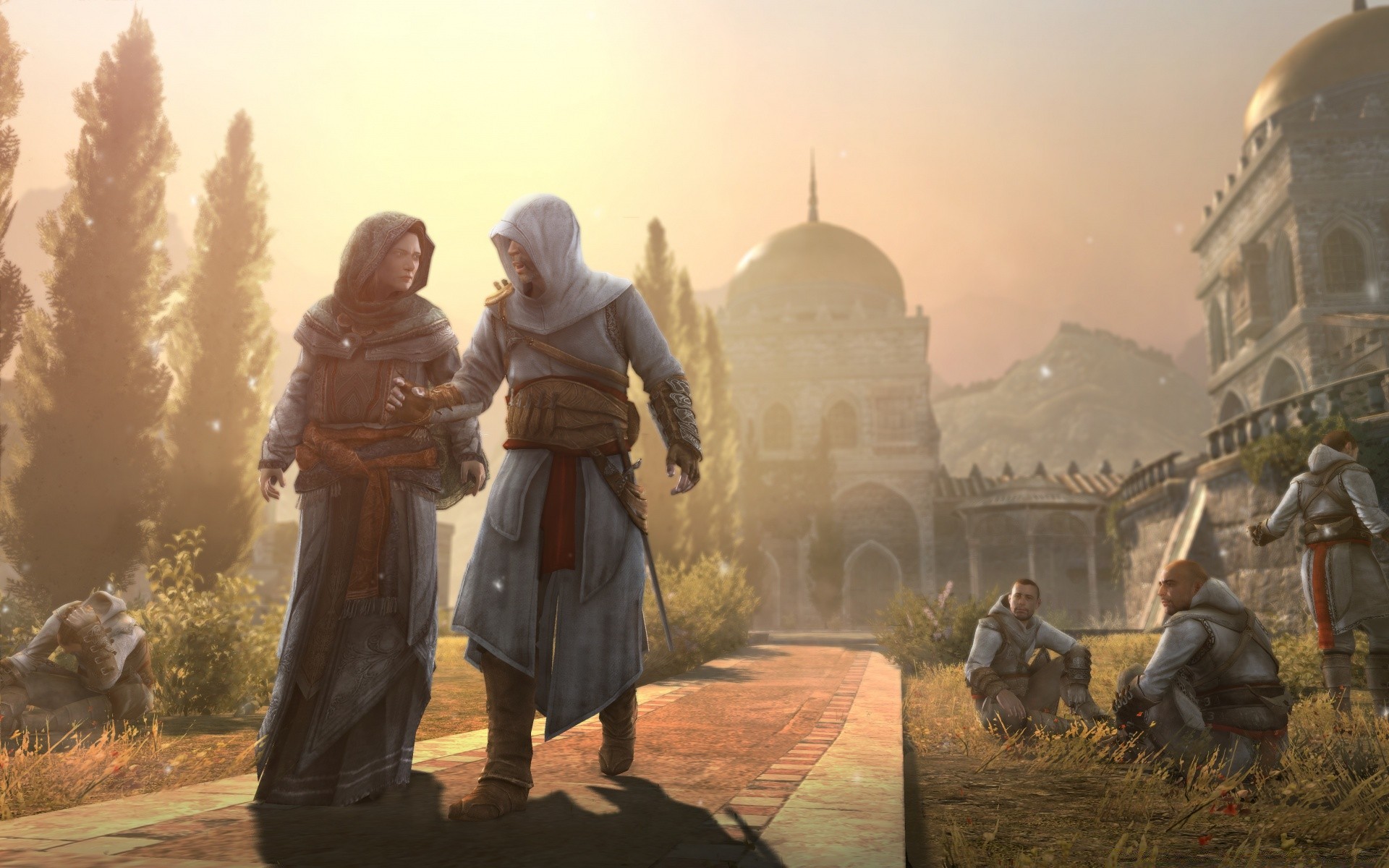 assassin s creed din yetişkin adam kadın giyiyor grup sanat peçe