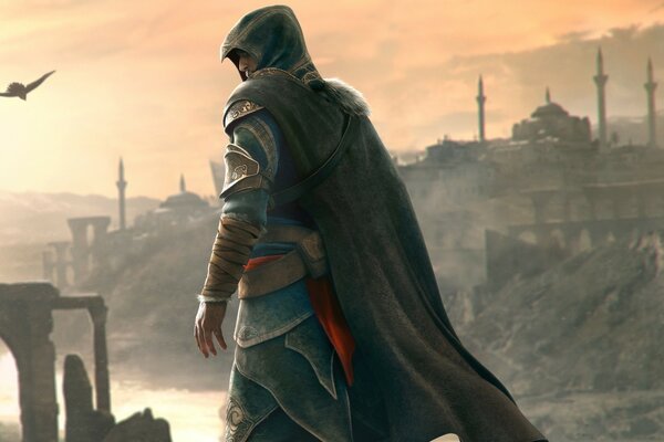 Assassin s creed. A traveler travels around Istanbul