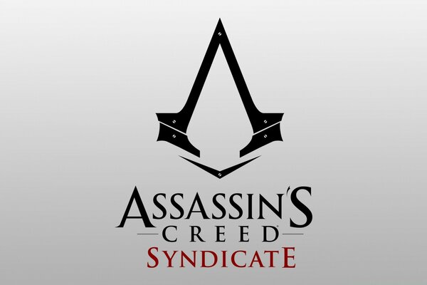 Znak Assassin Creed na białym tle