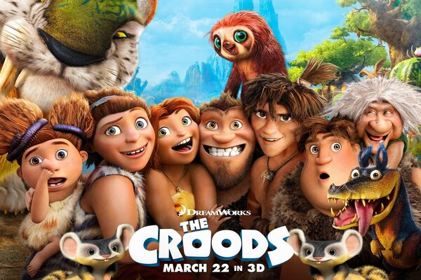 The Croods family primitive people