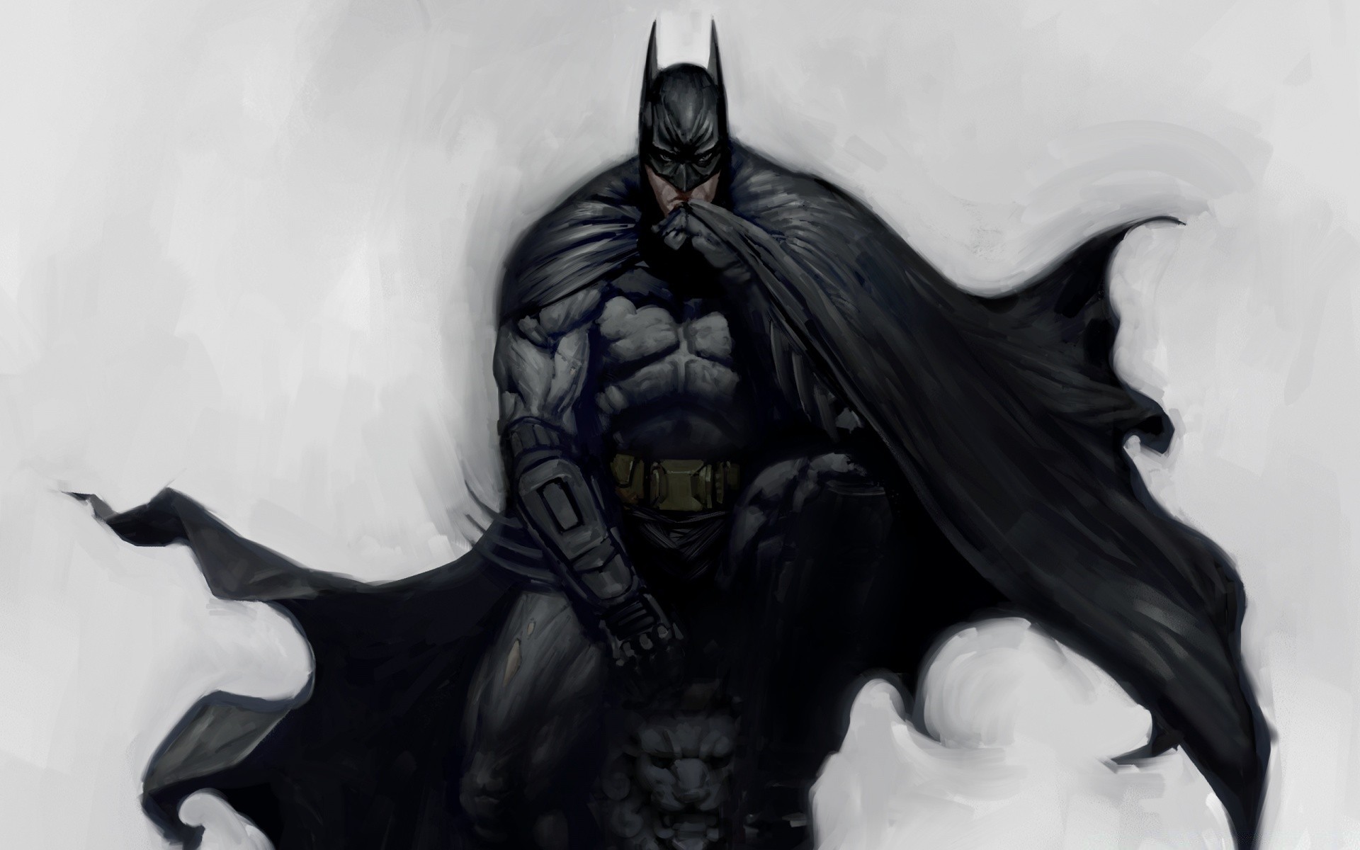 batman bir yetişkin kadın sanat giyiyor portre adam