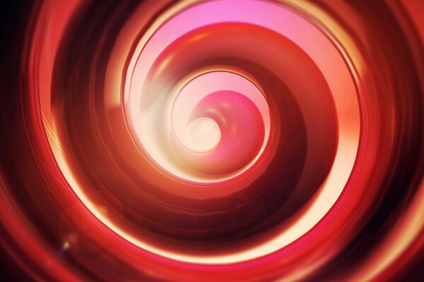 Oily red - yellow spiral