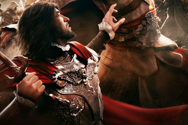 Lucha entre dos personajes de assassin s creed