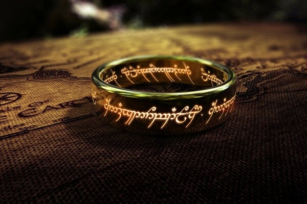 Homemade ring with beautiful engraving