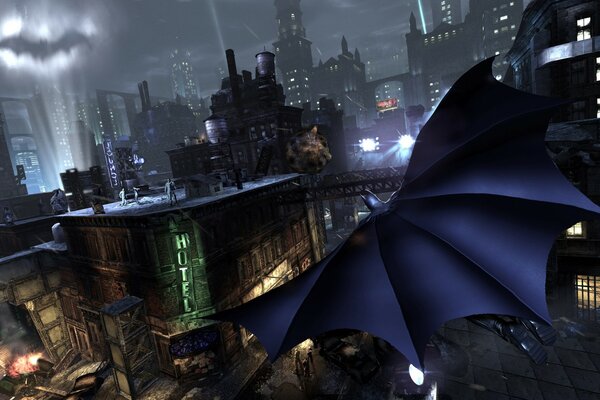 Batman the city does not sleep even at night